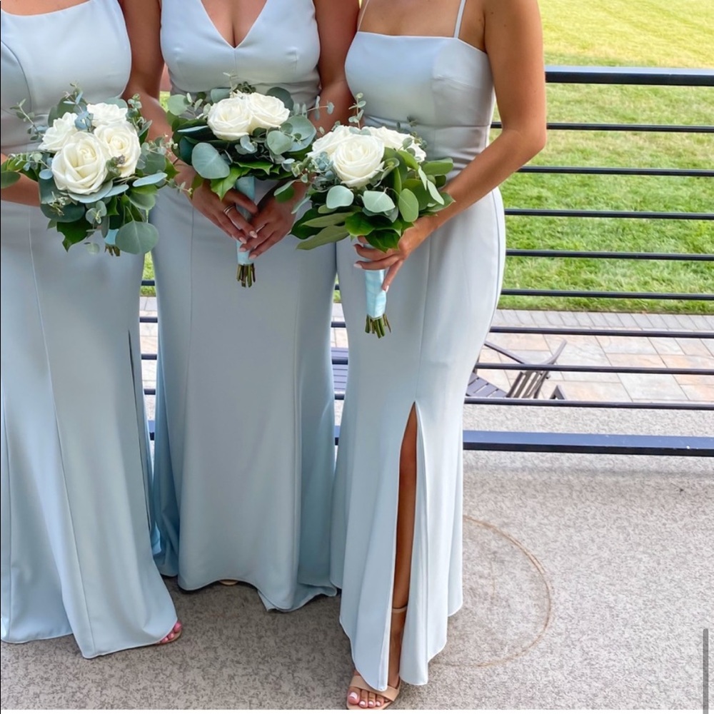 Amsale Bray Bridesmaid Dress - Color: Ice